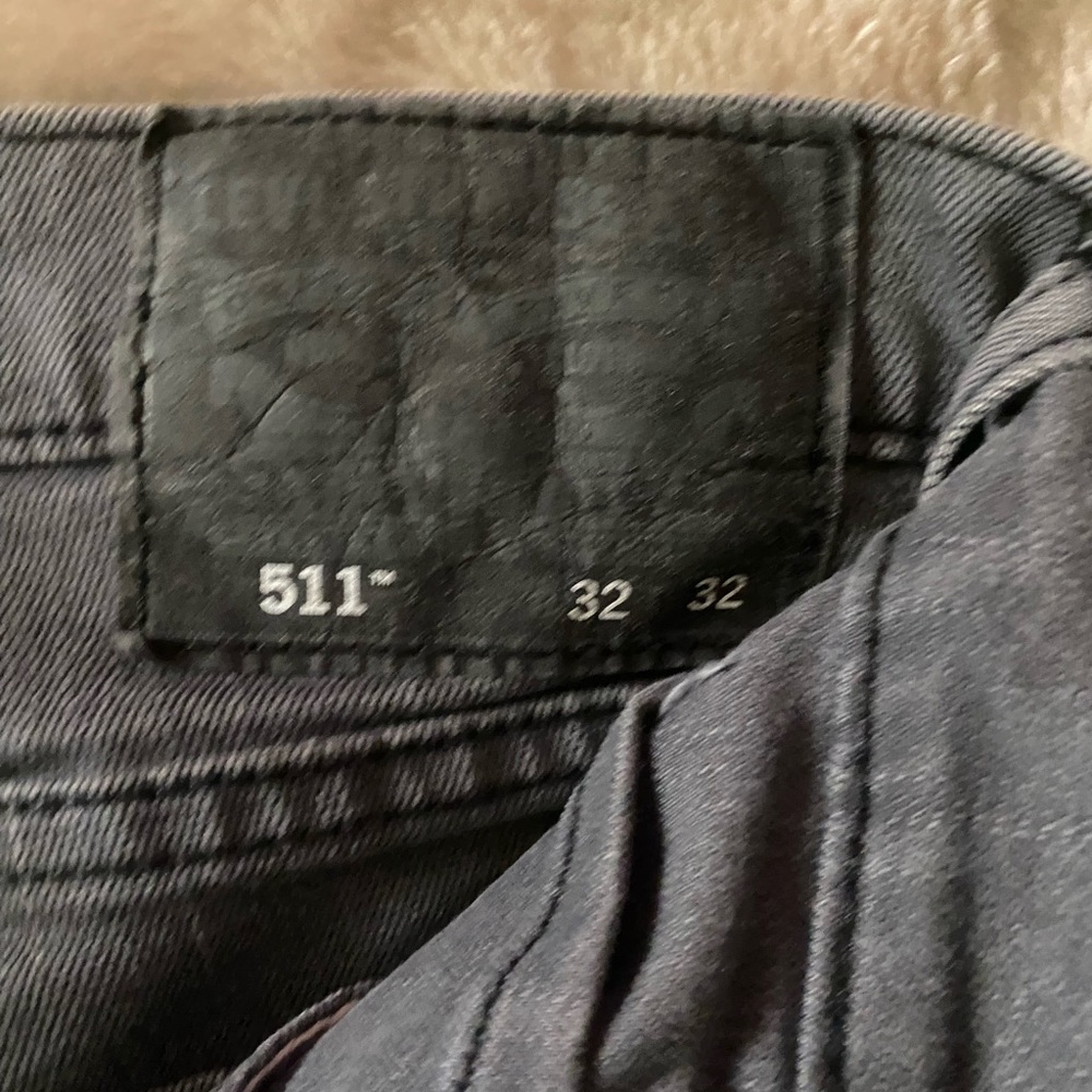 Gently used Levi’s 511 smoke gray tapered